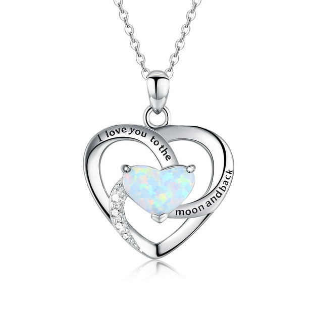 Birthday Jewelry Gifts for Women I Love You to the Moon and Back Heart Necklace Birthday Jewelry Gifts for Women I Love You to the Moon and Back Heart Necklace